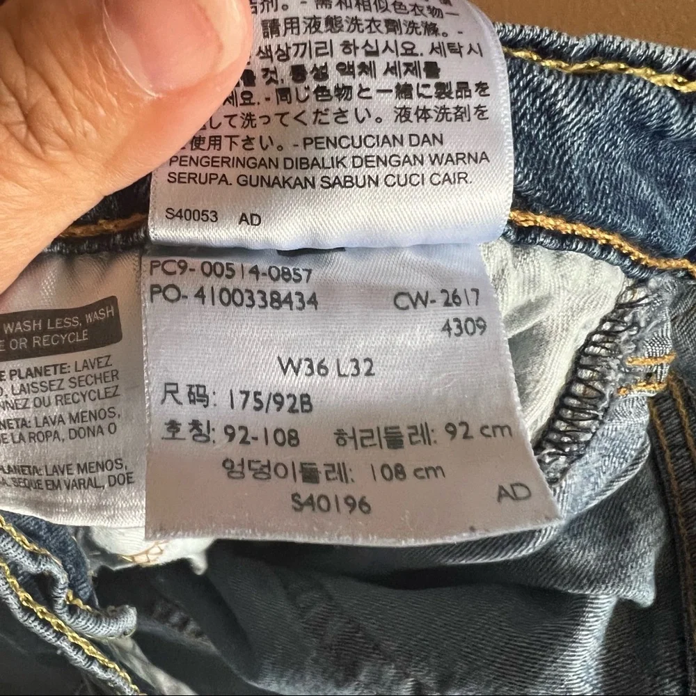 Levi’s 514 Straight Fit Jeans W36 L32 - Picture 11 of 12